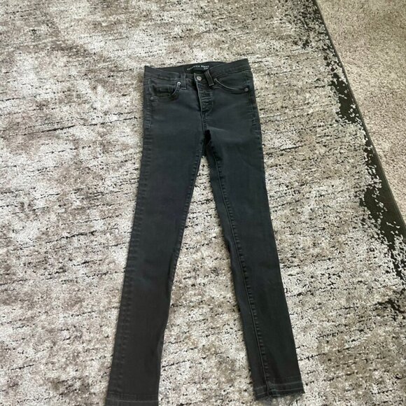 VERONICA BEARD DENIM JEANS DEBBIE SKINNY WASHED BLACK DISTRESSED Sz 24  GOTHCORE - Picture 12 of 15